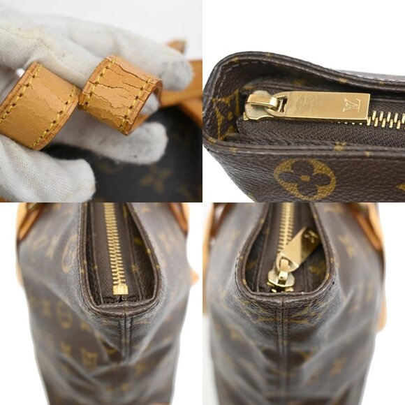 LOUIS VUITTON Cabas Mezzo Shoulder Bag Monogram Leather Brown M51151 10EF272 - Picture 4 of 15